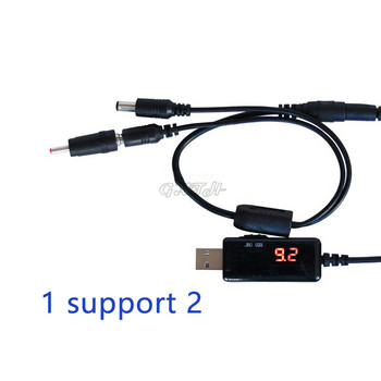 Μετατροπέας USB Boost DC5V σε 9V 12V Καλώδιο μετατροπέα αναβάθμισης USB 3,5x1,35mm Σύνδεση για τροφοδοτικό Φορτιστής Μετατροπέας ισχύος