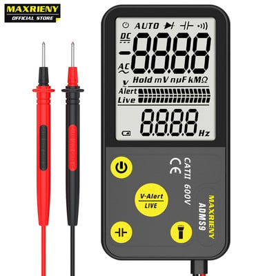 Multimetru digital portabil MAXRIENY S7 S9 Display LCD DC AC Voltmetru Capacitate Dioda NCV Ohm Tester de continuitate Hz