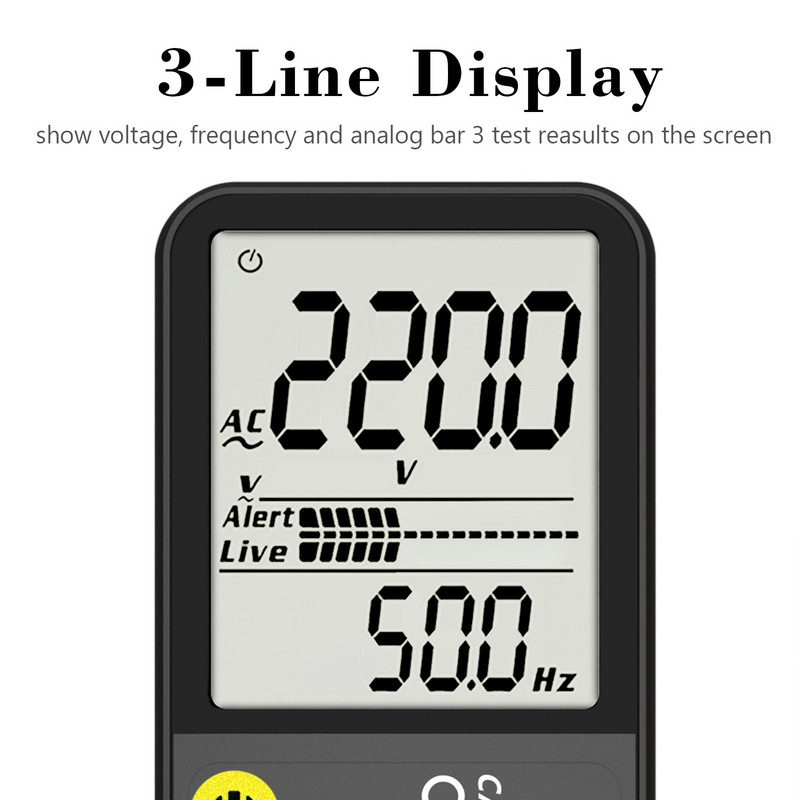Prijenosni digitalni multimetar MAXRIENY S7 S9 LCD zaslon DC AC voltmetar Kapacitet Dioda NCV Ohm Kontinuitet uživo Hz Tester