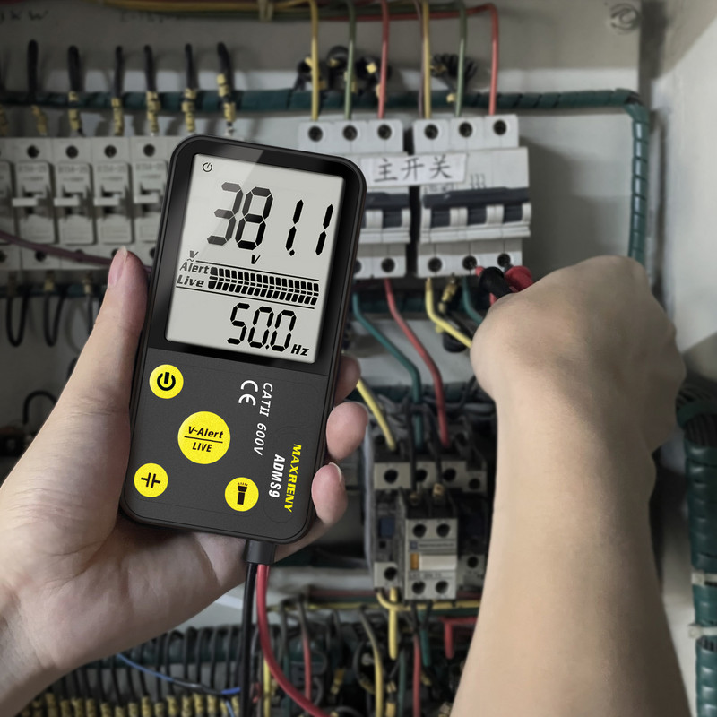 Prijenosni digitalni multimetar MAXRIENY S7 S9 LCD zaslon DC AC voltmetar Kapacitet Dioda NCV Ohm Kontinuitet uživo Hz Tester