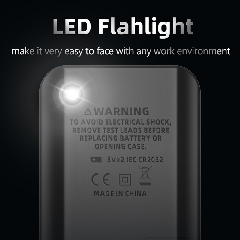 Prijenosni digitalni multimetar MAXRIENY S7 S9 LCD zaslon DC AC voltmetar Kapacitet Dioda NCV Ohm Kontinuitet uživo Hz Tester