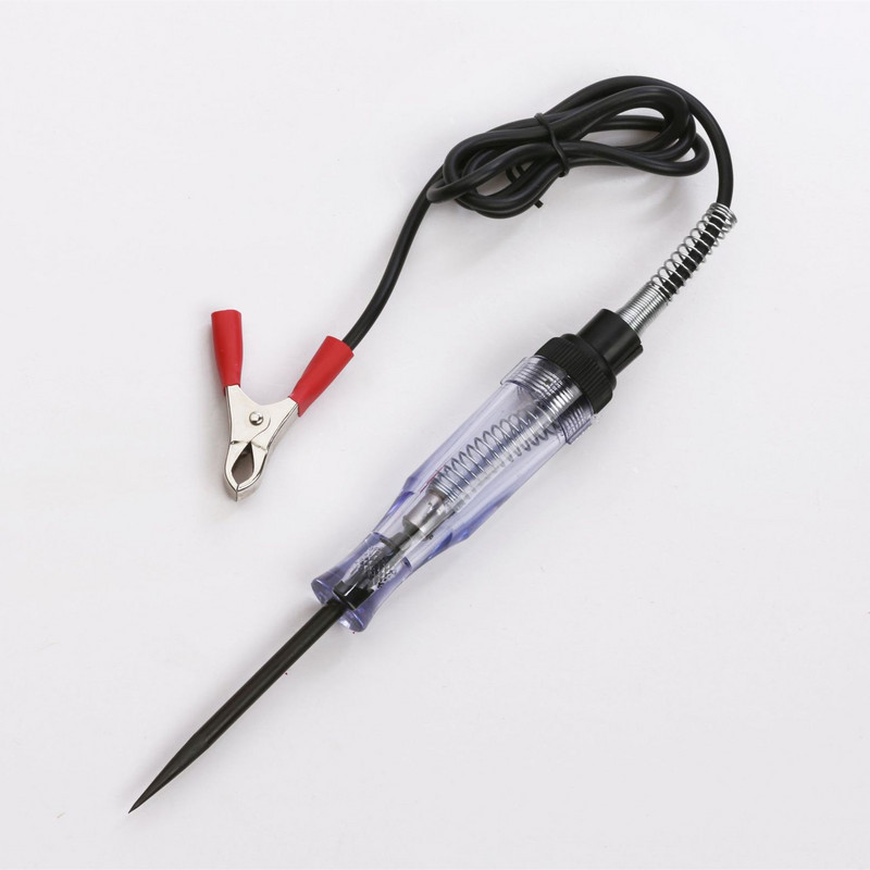 Augstas kvalitātes auto 6V 12V 24V līdzstrāvas automašīnu kravas automašīnu sprieguma ķēdes testeris automašīnu pārbaude VoltMet garās zondes pildspalvas spuldzes automašīnu apkope