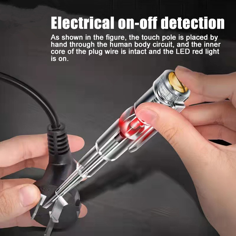 Digitālais testeris Elektriskā testa pildspalva ar elektrisku skrūvgriezi zondes indikatora gaismas testa pildspalvas elektriķis īpašs elektrokops