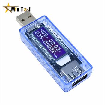 Type-C USB тестер DC LCD Цифров волтметър Амперметър Напрежение Ток Волтметър Индикатор на мощността Тестер за капацитет Детектор Инструмент