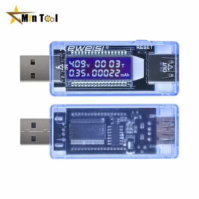 Type-C USB тестер DC LCD Цифров волтметър Амперметър Напрежение Ток Волтметър Индикатор на мощността Тестер за капацитет Детектор Инструмент