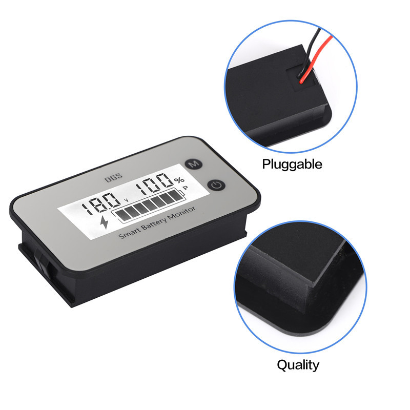 Vízálló voltmérő DC 8V-150V 0,56 hüvelykes LED kijelző digitális panel feszültségmérő teszter 12V 24V autó motorkerékpárhoz IPX6