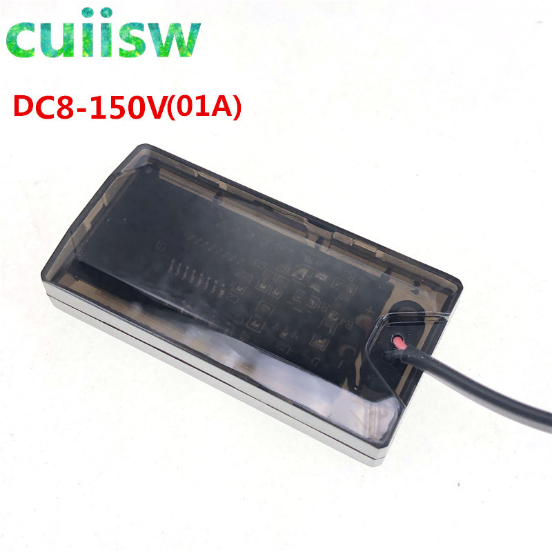 Vízálló voltmérő DC 8V-150V 0,56 hüvelykes LED kijelző digitális panel feszültségmérő teszter 12V 24V autó motorkerékpárhoz IPX6