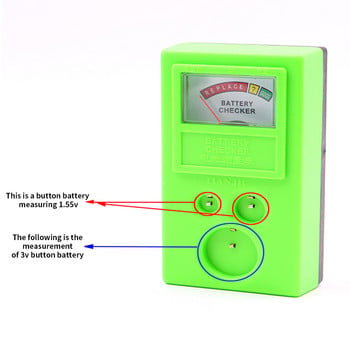 1.55V-3V тестер за захранване на батерии с бутони Електронно измервателно устройство Батерии Измерване на измервателен уред Тестване на часовник Ремонт на часовник