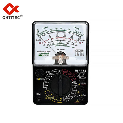 QHTITEC 3010 Аналогов мултицет AC/DC 1000V 10A Волтметър Измерватели на ток Тестер за съпротивление Инструменти за електротехник