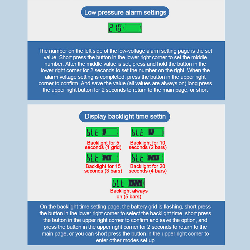 12 V 24 V 48 V alalisvoolu aku mahutavus Voltmeetri näidik liitiumakude võimsusmõõtur Plii-happepatareide maht protsentides