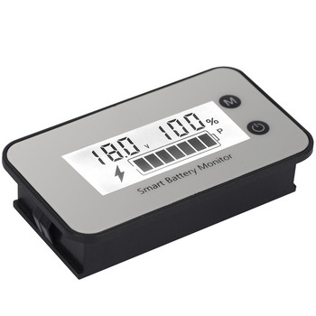 Водоустойчив монитор на батерията 7-100V 12v 24v Цифров монитор на капацитета на батерията Монитор на напрежението Тестер за процент на оставащия капацитет