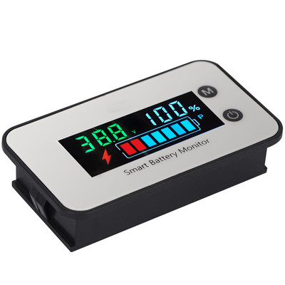 Veekindel akumonitor 7-100V 12v 24v digitaalne aku mahutavuse pingemonitor järelejäänud võimsuse protsendi tester