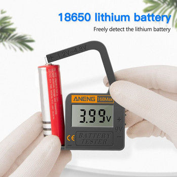 168Max Универсален цифров тестер за капацитет на батерията за литиеви батерии 18650 AA AAA 6F22 9V CR2032 Cell Button