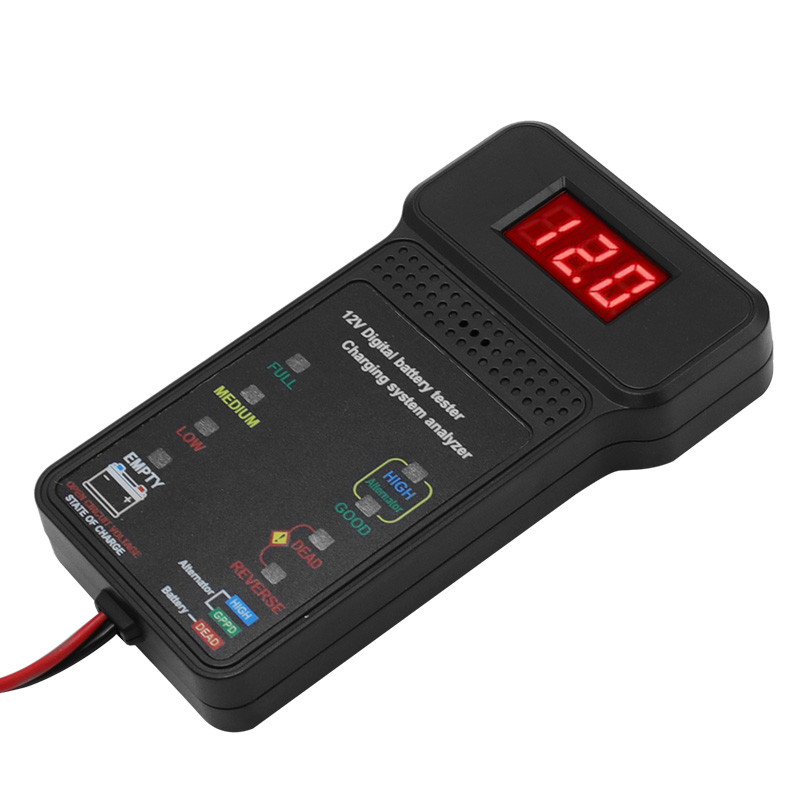 12V-os akkumulátorvizsgáló 100-2000CCA autós elektromos mennyiségmérő diagnosztikai eszköz