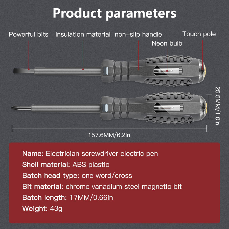 Skaitmeninis įtampos testerio rašiklis kintamosios srovės bekontaktis indukcinis bandymo pieštukas voltmetras galios detektorius elektrinis atsuktuvo indikatorius