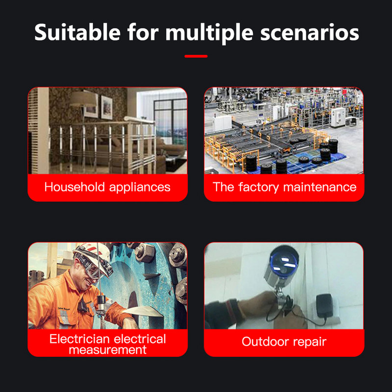 Skaitmeninis įtampos testerio rašiklis kintamosios srovės bekontaktis indukcinis bandymo pieštukas voltmetras galios detektorius elektrinis atsuktuvo indikatorius