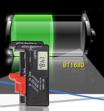 Μπαταρίες BT-168 AA/AAA/C/D/9V/1,5V Μπαταρίες Universal Κουμπί Μπαταρία Κωδικός Χρώμα Μετρητής Ένδειξη Volt Tester Checker BT168 Power