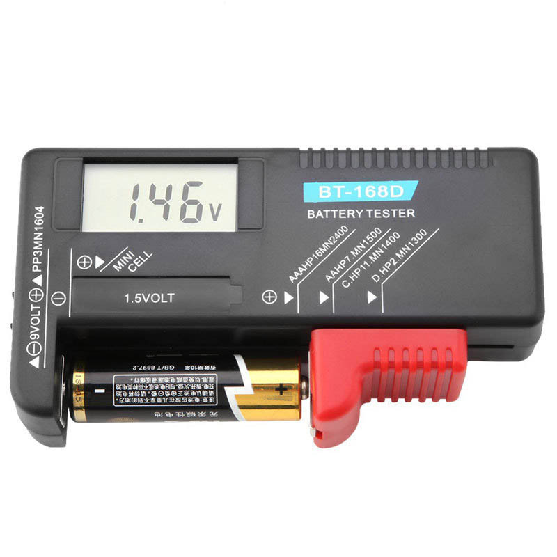 Baterii BT-168 AA/AAA/C/D/9V/1.5V Baterie buton universală Contor cu coduri de culoare Indicator tester de tensiune Verificator BT168 Putere