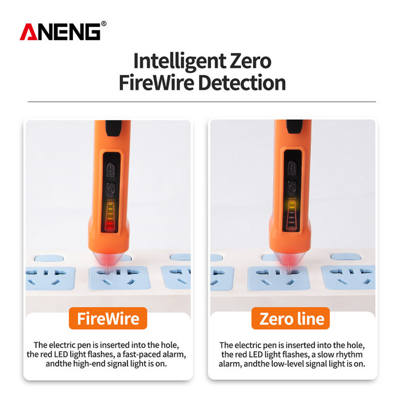 Digitális detektorok AC feszültség 12-1000 V érintésmentes teszter toll teszter mérő Volt áram elektromos tesztceruza VD801 802 806