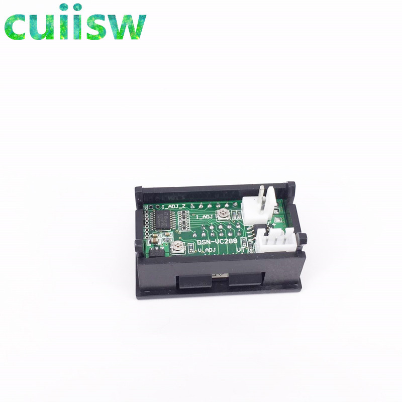 DC100V 100A digitālais voltmetrs ampērmetrs, zils sarkans LED ampērmetrs ar 100A strāvas šuntu