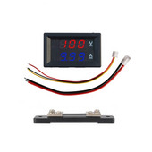 Ψηφιακό βολτόμετρο Αμπερόμετρο 0-100V 10A 50A 100A Shunt LED αυτοκινήτου μοτοσικλέτας Τάση ρεύματος Μετρητής ισχύος Volt Detector Tester Monitor