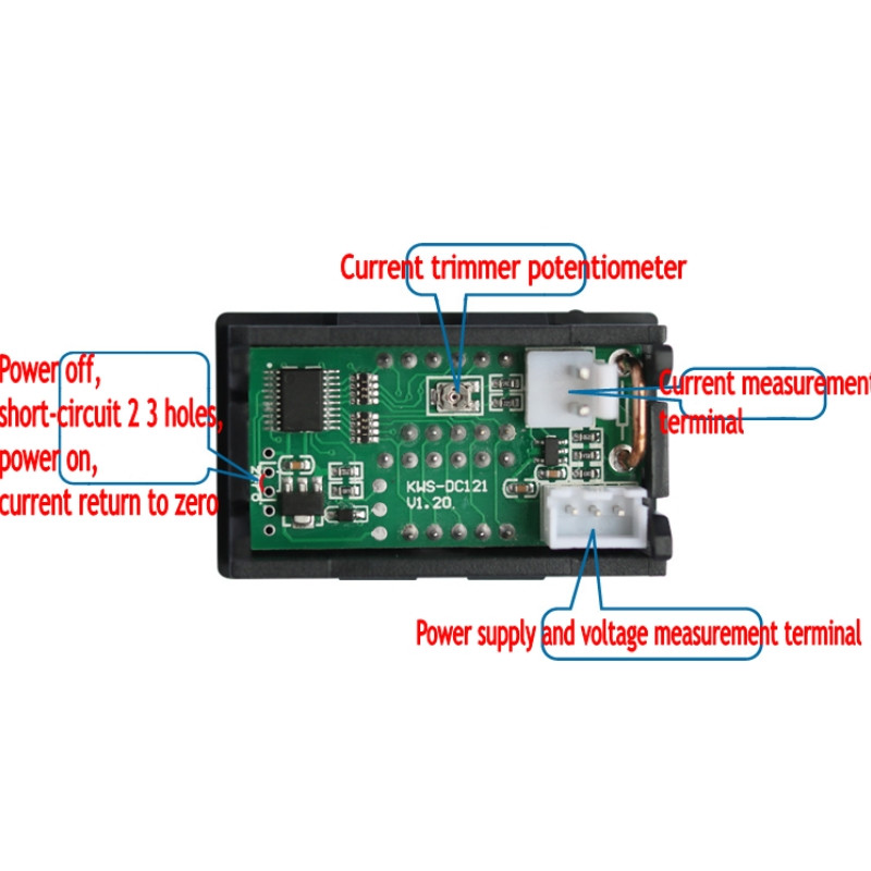 Ψηφιακό βολτόμετρο Αμπερόμετρο 0-100V 10A 50A 100A Shunt LED αυτοκινήτου μοτοσικλέτας Τάση ρεύματος Μετρητής ισχύος Volt Detector Tester Monitor
