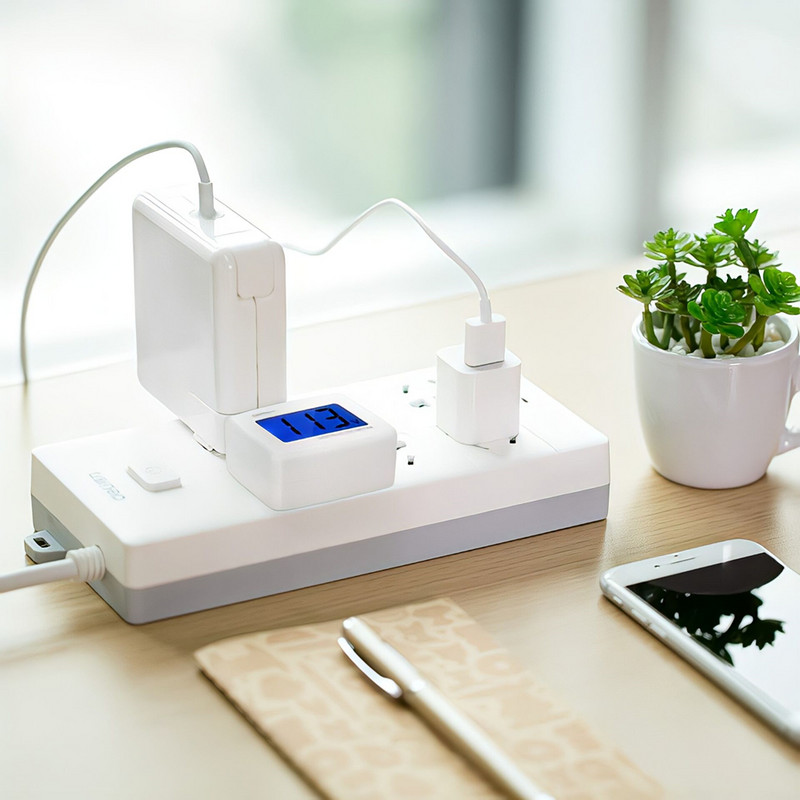 DM55-1 digitālais voltmetrs ES ASV spraudnis voltmetra ligzda sprieguma testeris LCD displejs sprieguma mērītājs 110V 220V sienas plakans sprieguma mērītājs