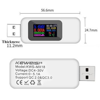 10 σε 1 πολυλειτουργική υποδοχή USB Δοκιμαστής βύσματος Βύσμα τάσης ρεύματος Φόρτιση μπαταρίας Power Bank 40% έκπτωση