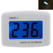 Maiņstrāvas 80-300 V sprieguma mērītājs ES kontaktdakšas voltmetrs Profesionāli sprieguma mērīšanas LCD digitālā displeja voltmetra testeri