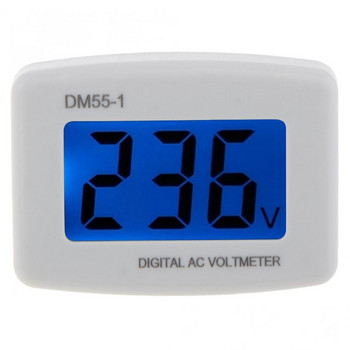 AC 80-300V Volt Meter EU Plug Volt Meter Професионално измерване на напрежение LCD цифров дисплей Волтметър Тестери