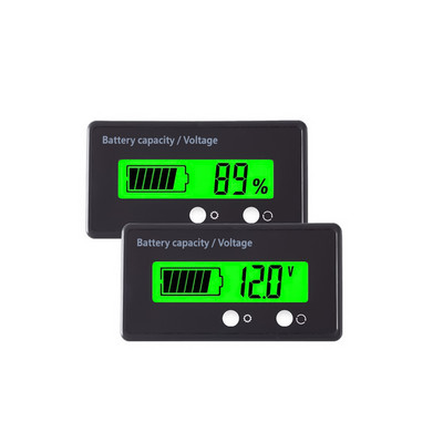 8-120 V akkumulátorkapacitás feszültségű LCD kijelző ólom-savas lítium-ion NCM LiFePO4 akkumulátor feszültségjelző monitor feszültségmérő 2db