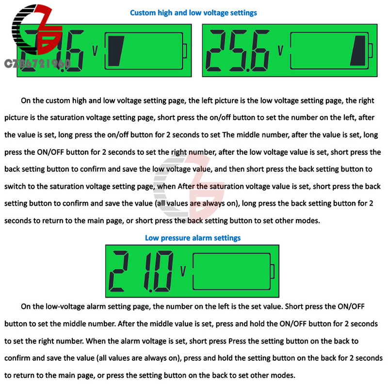 Līdzstrāvas akumulatora testeris DC 8V-30V digitālais automašīnas akumulatora jaudas testeris sprieguma temperatūras mērītājs 12V 24V jūras RV akumulatora indikatoram