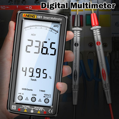 ANENG 683 681 Tester multimetru digital Tester reîncărcabil Măsurător Multimetru electric Multimetru 6000 RMS True Z4F3