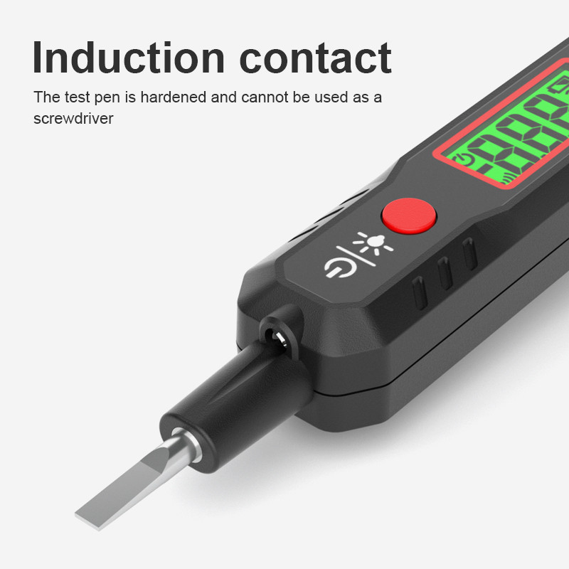 HT89 új intelligens feszültségvizsgáló toll AC 12-300V LCD kijelző mini voltmérő töréspont érzékelés folytonosság teszt áramkör ellenőrzése