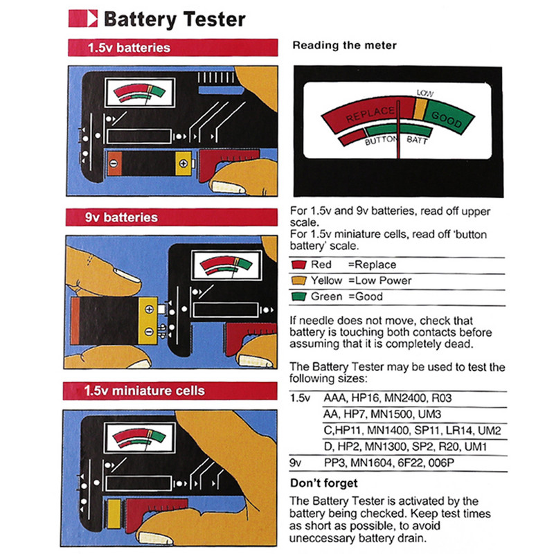 BT168D aku mahu indikaator kompaktne liitiumpatarei taseme tester aku pingemõõtur aku volti monitori detektor