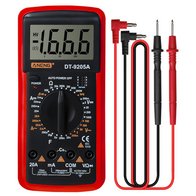 ANENG DT9205A digitális multiméter AC/DC tranzisztor tesztelő elektromos NCV tesztmérő Professzionális analóg automatikus hatótávolságú multiméter