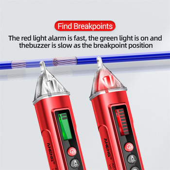 Multi Digital Test Pencil AC/DC Tester Non Contact Electrical Voltage Detector Test Pen LCD Display Screwdriver Electrician