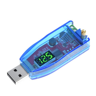 LED DC-DC 5V DC 1-24V Állítható potenciométer USB Step Up/Down Buck Boost Converter tápfeszültség szabályozó modul