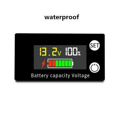 DC 8V-100V LCD Baterie Voltmetru Indicator Capacitate Contor de putere Litiu LiFePO4 Celulă plumb-acid 12V 24V 48V pentru baterie LCD 6133A