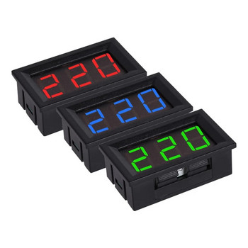 KWS-AC220 LED Ψηφιακό βολτόμετρο AC50-500V Εργαλείο οργάνου μετρητή τάσης 2 καλώδια Κόκκινο πράσινο μπλε οθόνη ανιχνευτής τάσης