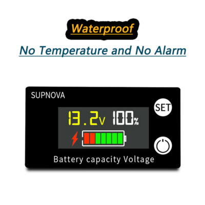 Ένδειξη χωρητικότητας μπαταρίας DC 8V-100V Lead Acid Lithium LiFePO4 Βολτόμετρο αυτοκινήτου Μοτοσικλέτας Μετρητής τάσης 12V 24V 48V 72V