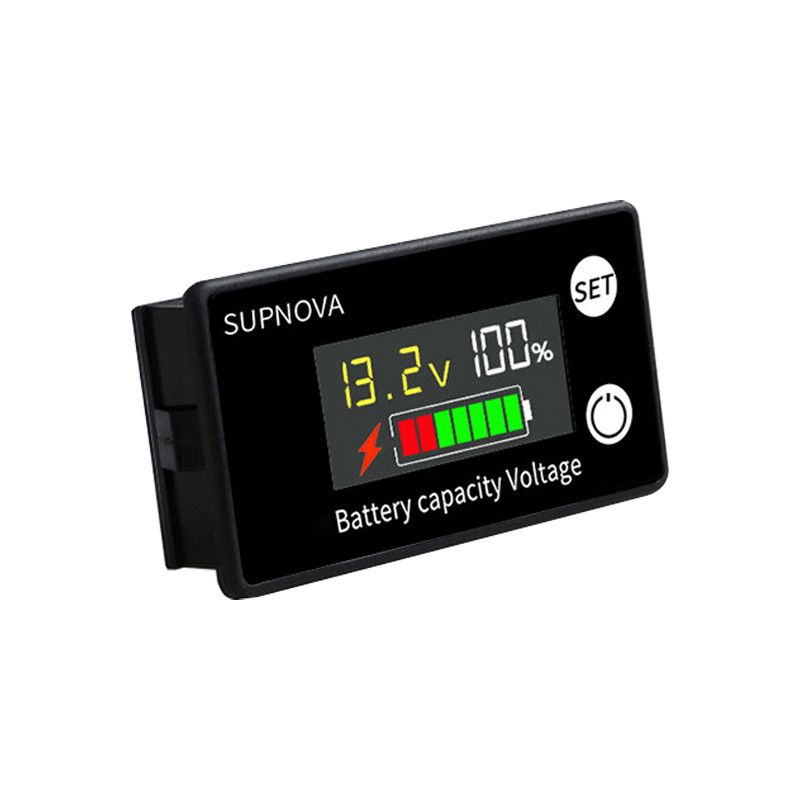 Ένδειξη χωρητικότητας μπαταρίας DC 8V-100V Lead Acid Lithium LiFePO4 Βολτόμετρο αυτοκινήτου Μοτοσικλέτας Μετρητής τάσης 12V 24V 48V 72V