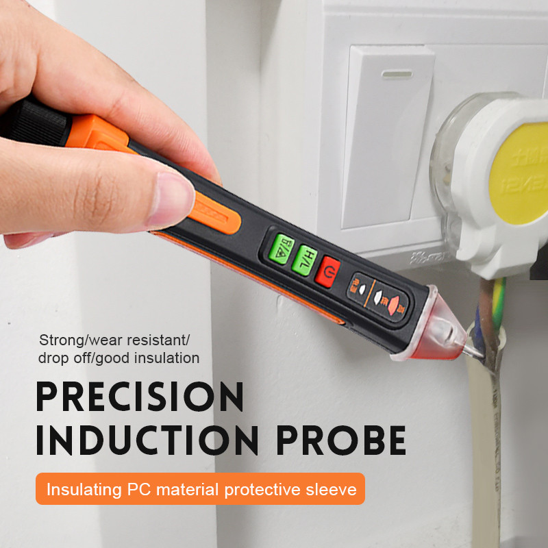 Ανιχνευτής τάσης Smart Non-Contact Voltage Circuit Tester Pen Meter 12-1000V Current Electric Sensor Test Pencil Ψηφιακό AC/DC