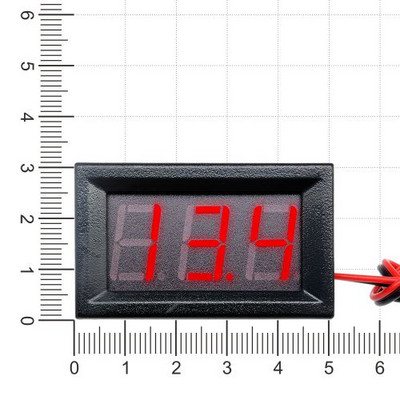 0,56-tolline DC 4,5–30 V Mini LCD digitaalne voltmeeter pingemõõtja paneel Voltesteri detektori monitor, 2 juhtmega LED-voltmeeter