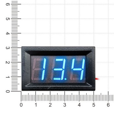 0,56-tolline DC 4,5–30 V Mini LCD digitaalne voltmeeter pingemõõtja paneel Voltesteri detektori monitor, 2 juhtmega LED-voltmeeter