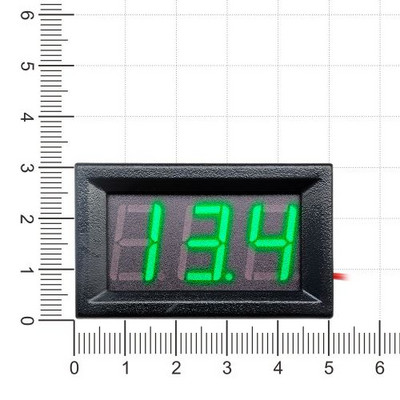 0,56-tolline DC 4,5–30 V Mini LCD digitaalne voltmeeter pingemõõtja paneel Voltesteri detektori monitor, 2 juhtmega LED-voltmeeter