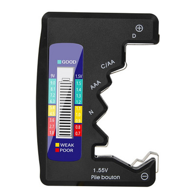 Πολυλειτουργικός ανιχνευτής ελέγχου χωρητικότητας μπαταρίας με κουμπιά για αλκαλικές επαναφορτιζόμενες μπαταρίες άνθρακα ψευδάργυρου Drop Shipping