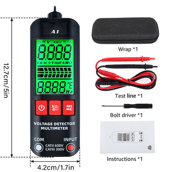 Ψηφιακό πολύμετρο ελεγκτή A1 Automatic Multimeter 2000Counts Smart Multimeter Measuring AC/DC Voltage Resistance Frequency