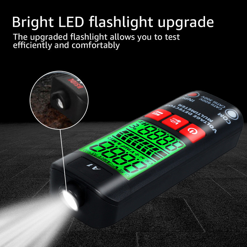 Digitaalne multimeetri tester A1 automaatne multimeeter 2000 loendurit nutikas multimeeter, mis mõõdab vahelduv- ja alalispinge takistuse sagedust