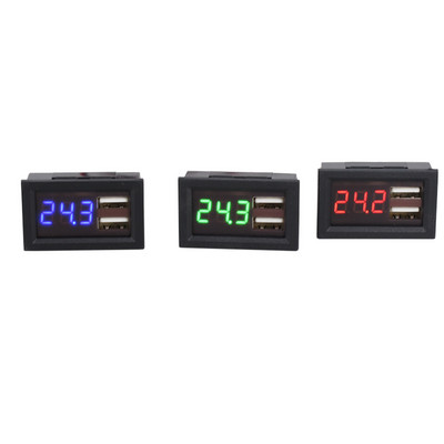 12 V 12,6 V sprieguma displejs 24 v litija akumulatora jaudas samazināšanas moduļa uz 5 V2 A USB interfeisa pārveidotāja voltmetru